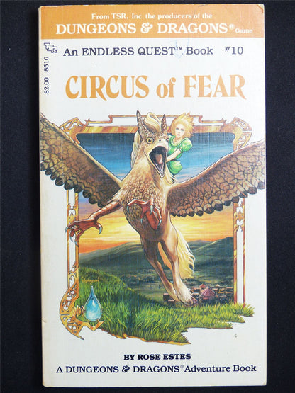 D&D Adventure Book: Circus of Fear Endless Quest - Vintage Novel Softback #M0
