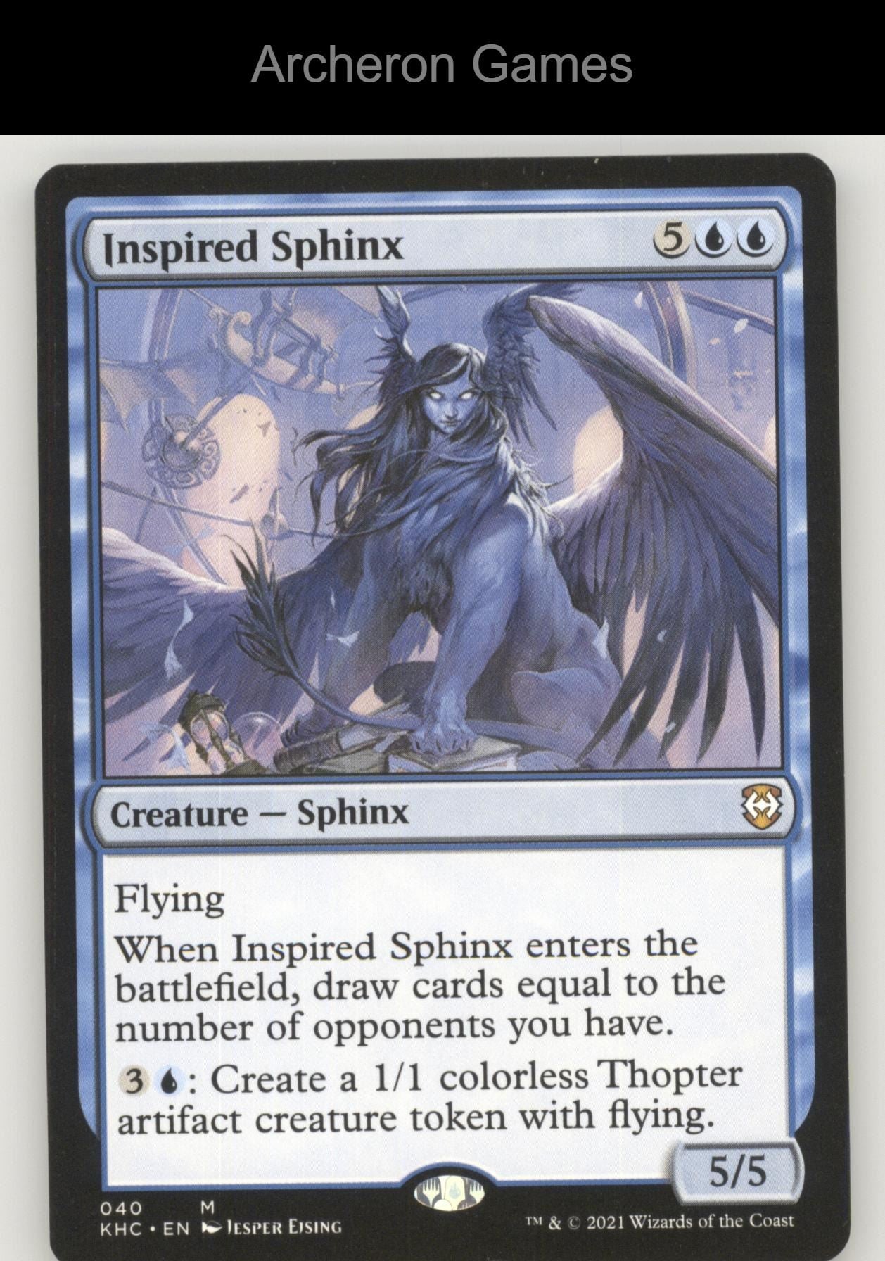 Inspired Sphinx 40 Mythic MTG Card Commander: Kaldheim