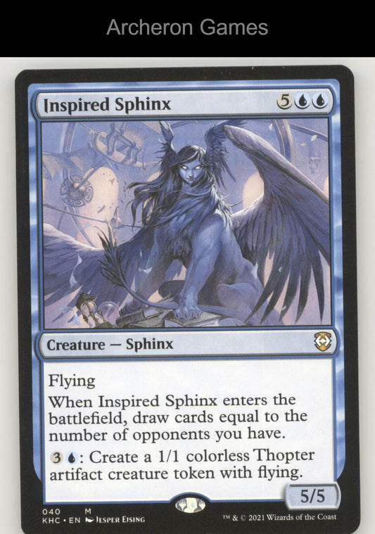 Inspired Sphinx 40 Mythic MTG Card Commander: Kaldheim