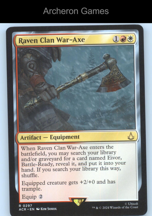 Raven Clan War-Axe 297 R MTG Card Universes Beyond: Assassin's Creed