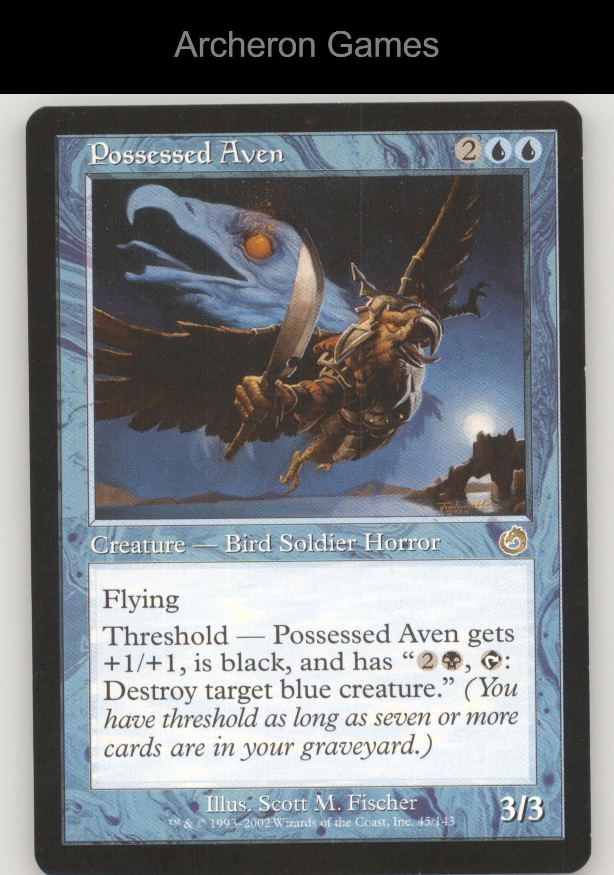 Possessed Aven 45 R MTG Card Torment