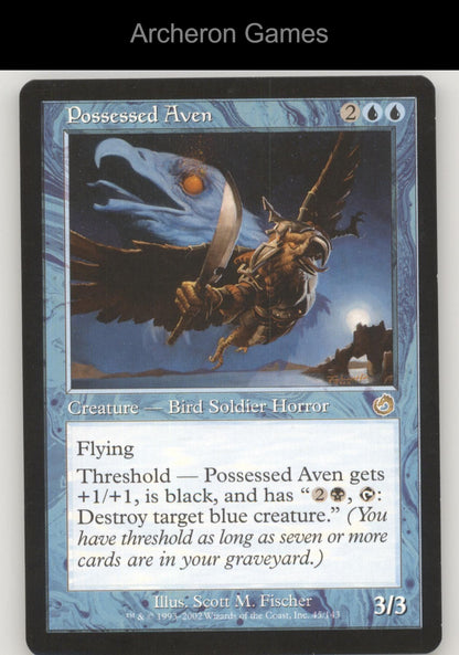 Possessed Aven 45 R MTG Card Torment