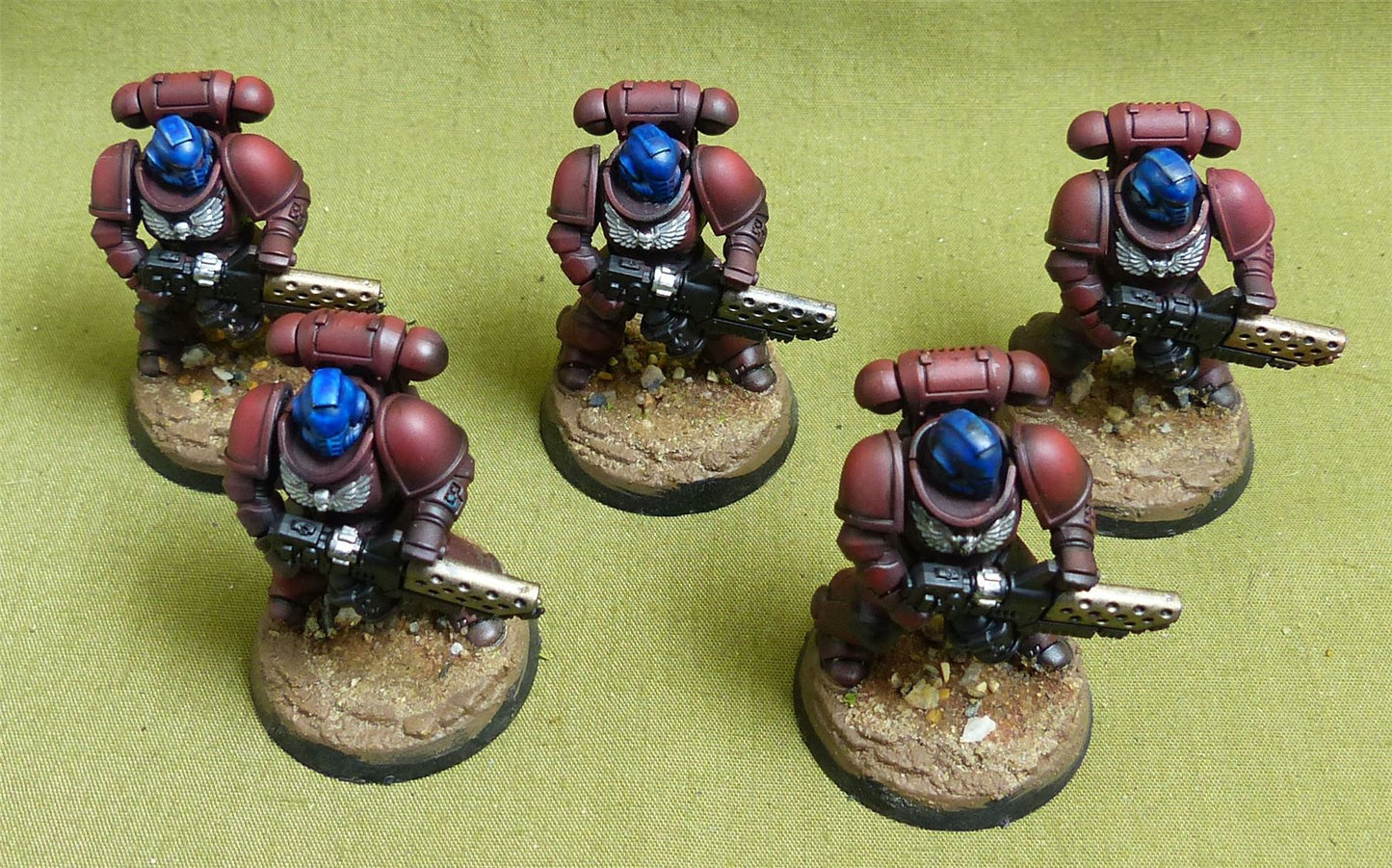Infernus Squad set of 5 painted - Blood Angels - Warhammer 40K #3Z1