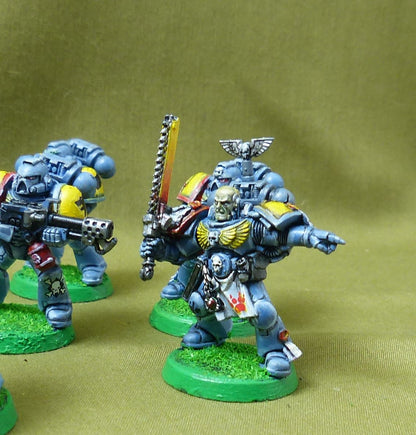 Classic Plastic Space Marines painted - Space Wolves - Warhammer 40K #40T