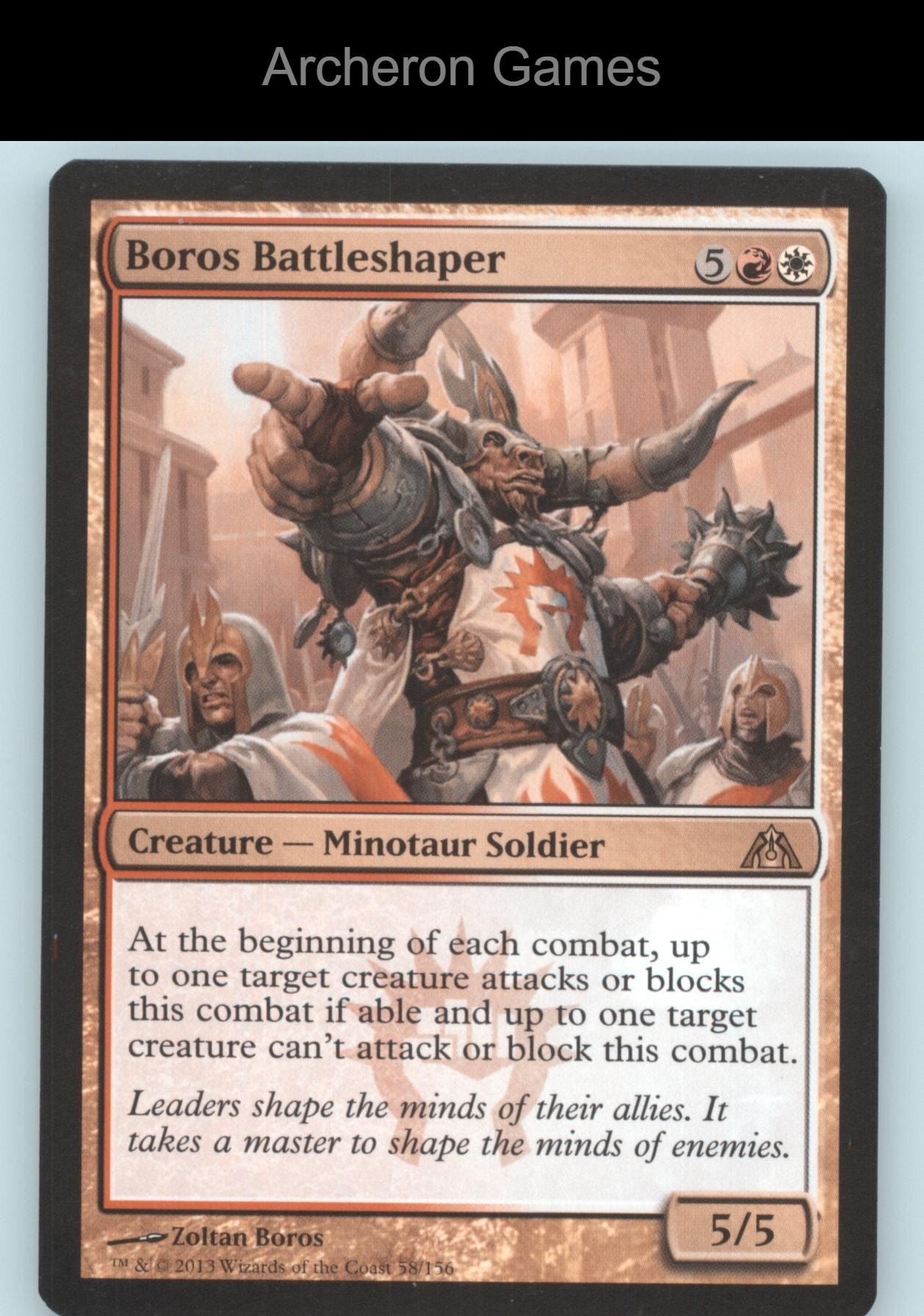 Boros Battleshaper 58 R MTG Card Dragon's Maze