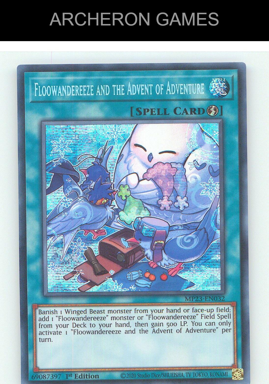 Floowandereeze and the Advent of Adventure YUGIOH Card 1st Edition