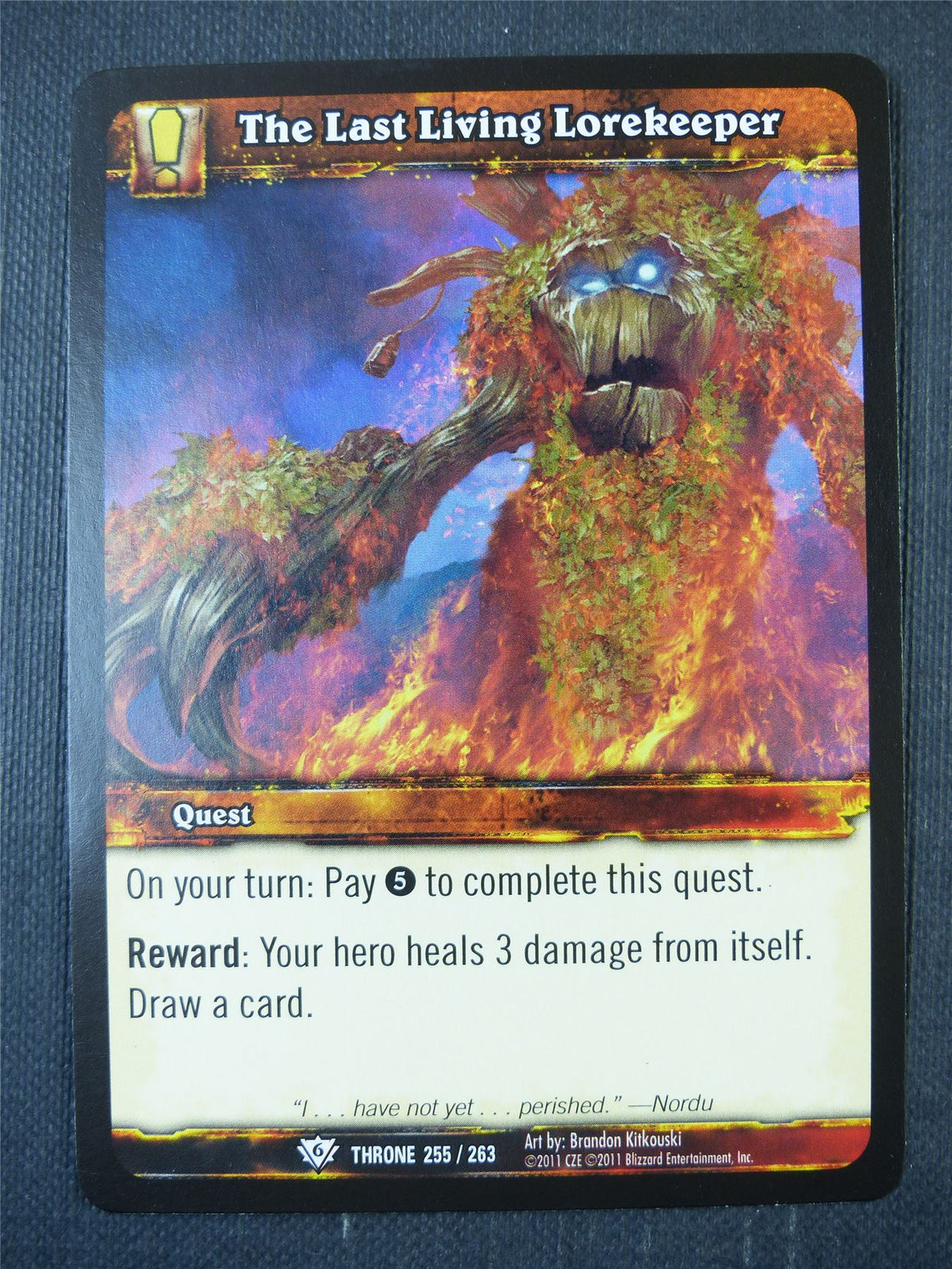 The Last Living Lorekeeper 255/263 - WoW Card #1B1