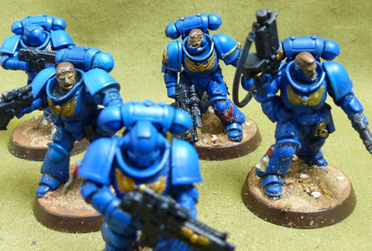 Intercessor Squad set of 7 painted - Space Marines - Warhammer 40K #6UP