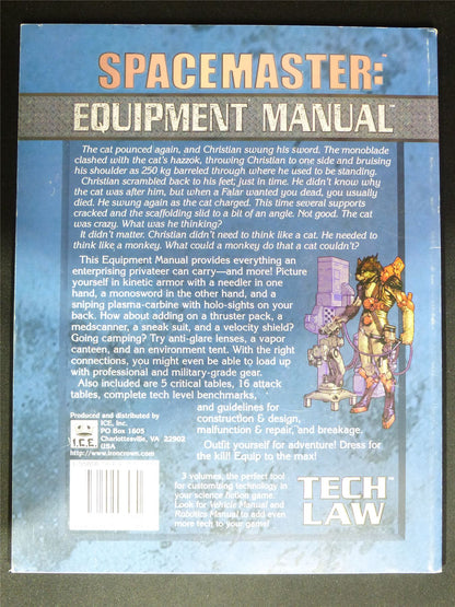 Spacemaster: Tech Law Equipment Manual - Roleplay Softback #1WN