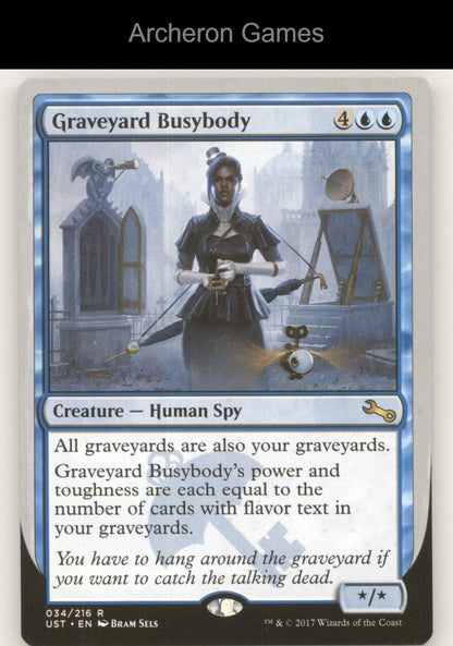 Graveyard Busybody 34 R MTG Card Unstable