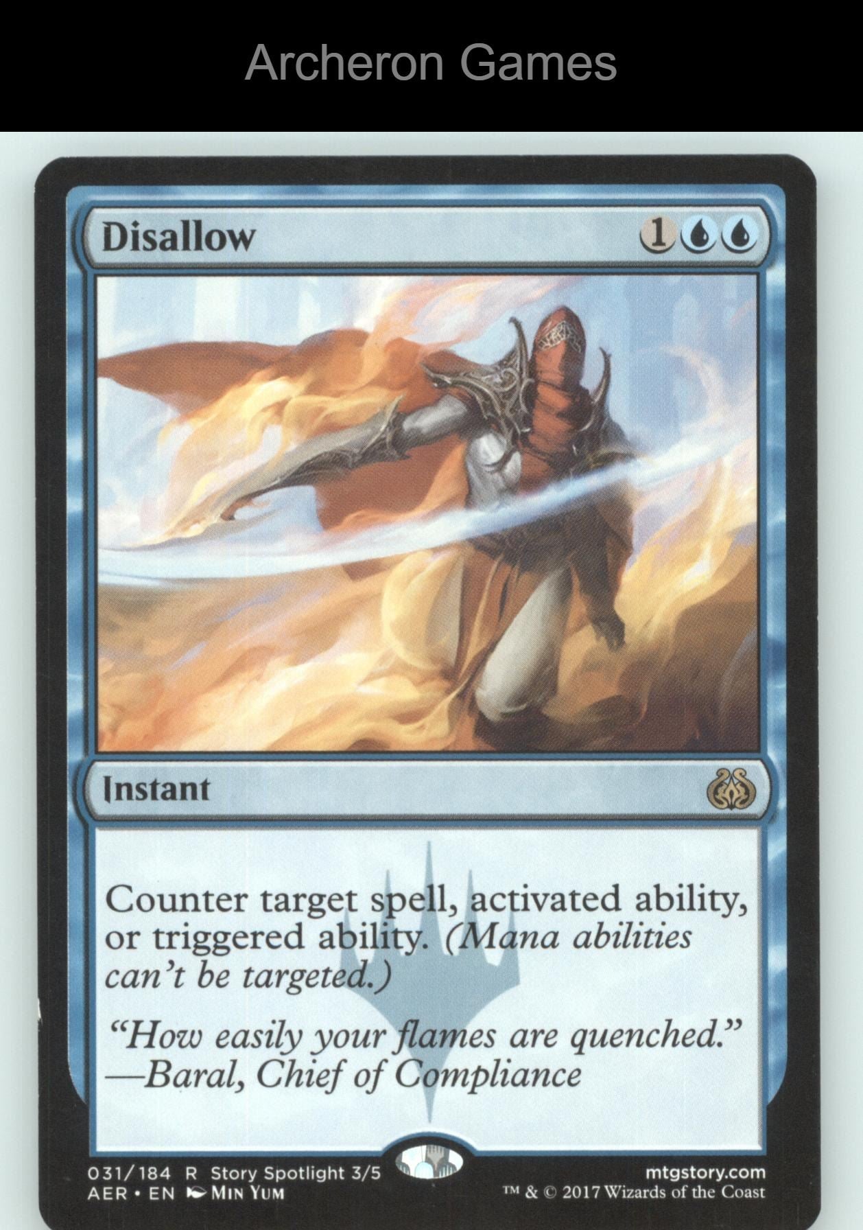 Disallow 31 R MTG Card Aether Revolt