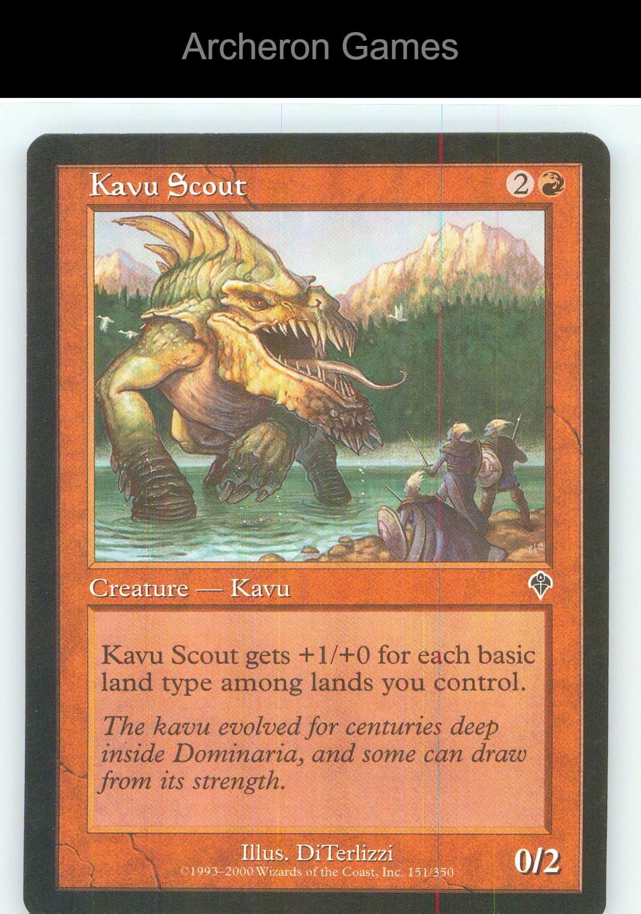 Kavu Scout INV 151 C MTG Card NM/EX+