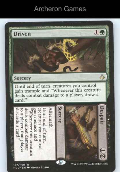 Driven // Despair 157 R MTG Card Hour of Devastation