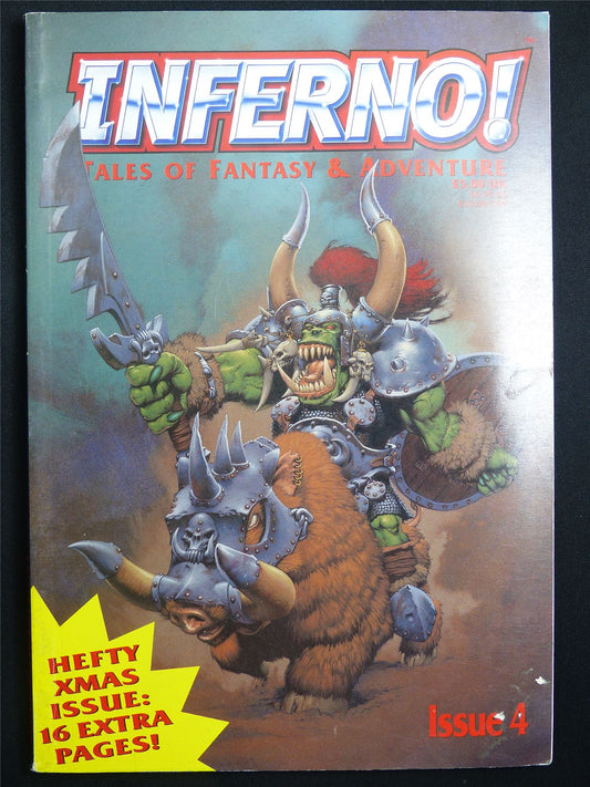 Inferno! Tales of Fantasy and Adventure #4 - Vintage Games Workshop Black Library Publications