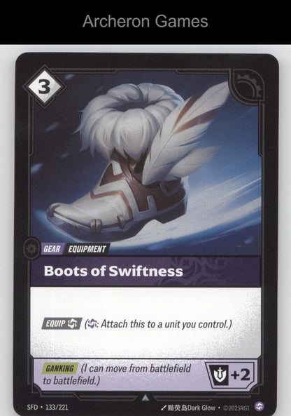 Boots of Swiftness SFD 133/221 UC  Card Spiritforged