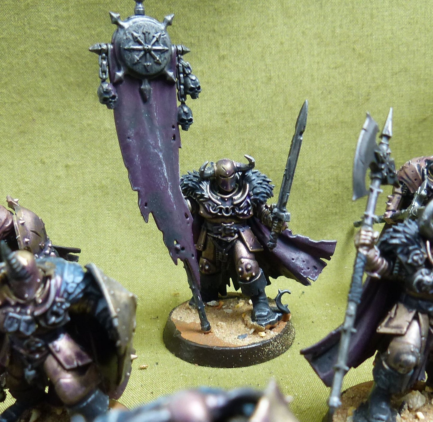 Chaos Warriors painted - Slaves to Darkness - Warhammer AoS #5CP