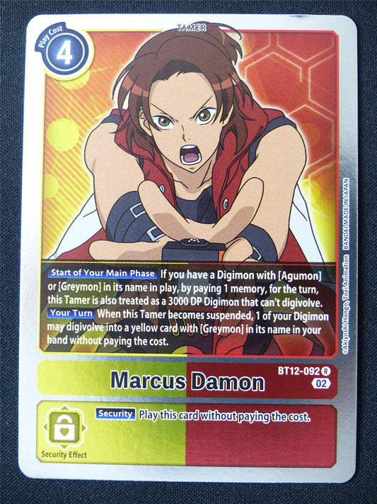 Marcus Damon BT12-092 R Foil - Digimon Card #18J