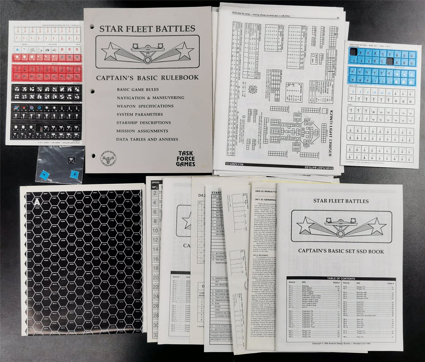 Star Trek: Star Fleet Battles Captain's Edition Basic Set Vintage Board Game - Task Force Games #15