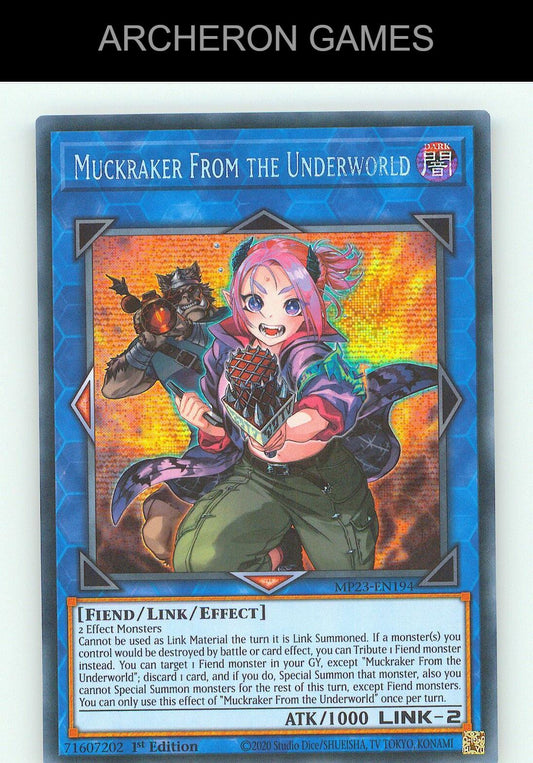 Muckraker From the Underworld SEC YUGIOH Card
