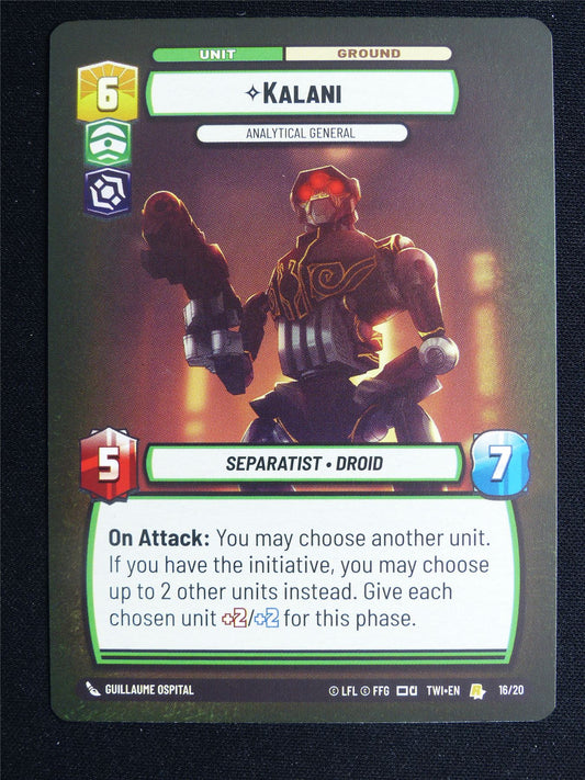 Kalani 16/20 - Star Wars Unlimited Card #3UR
