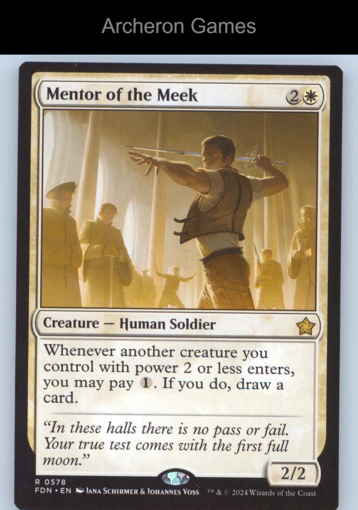 Mentor of the Meek FDN 578 R MTG Card Foundations