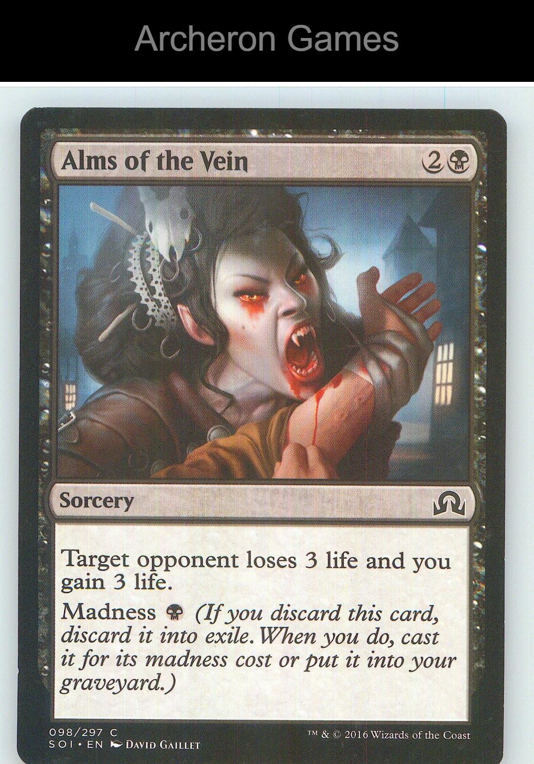 Alms of the Vein SOI 98 C MTG Card NM/EX+