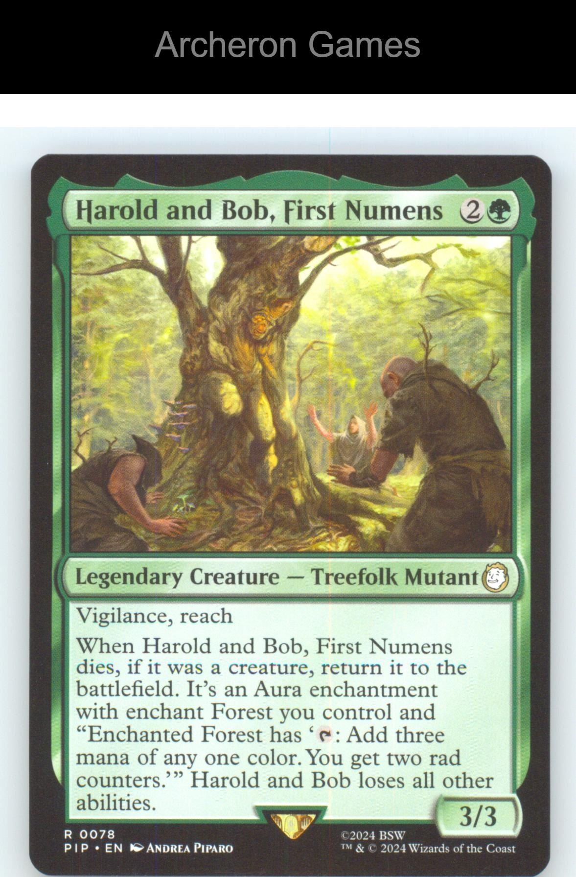 Harold and Bob, First Numens PIP 78 R MTG Card NM/EX+