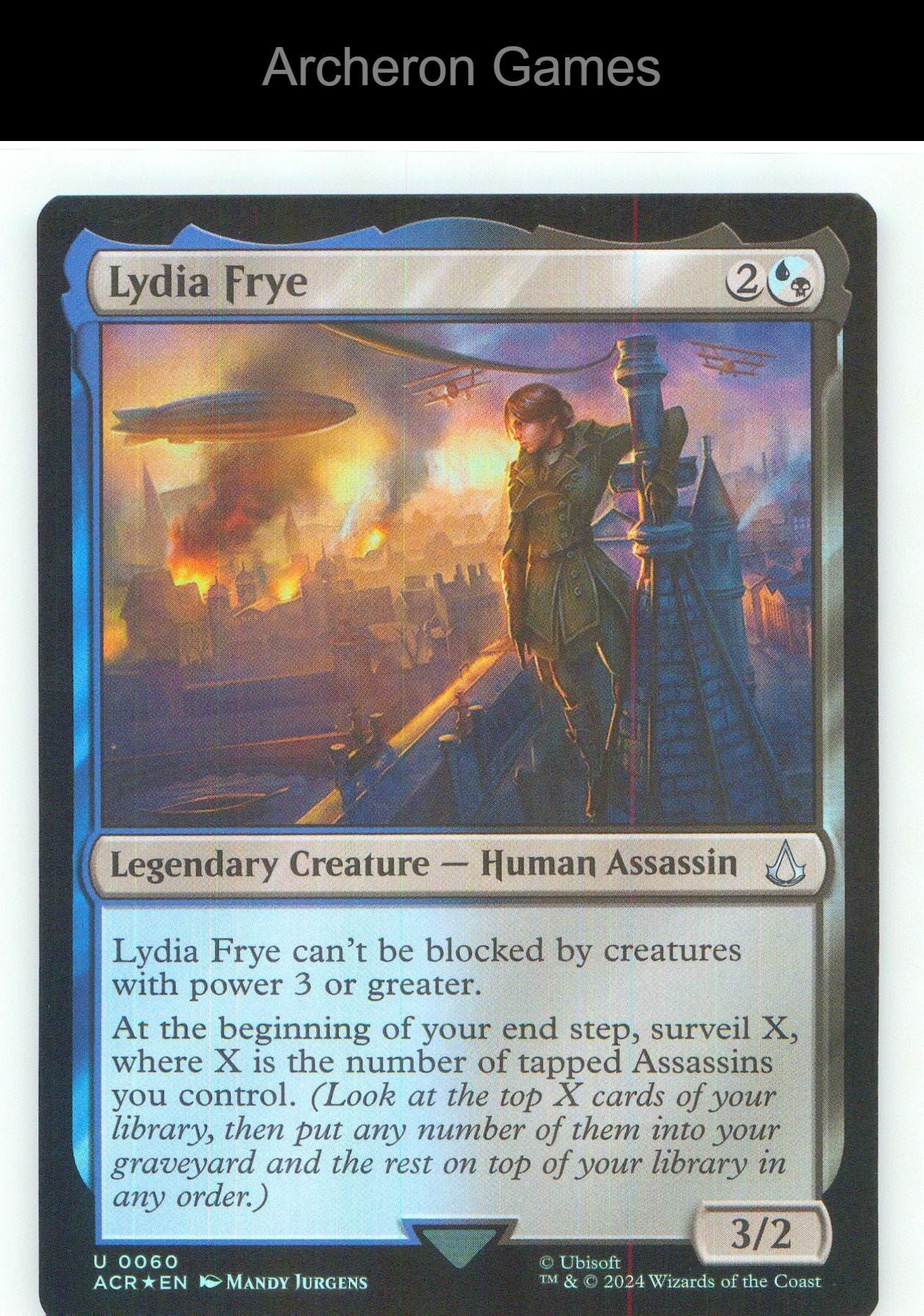 Lydia Frye ACR 60 UC MTG Card NM/EX+ Foil