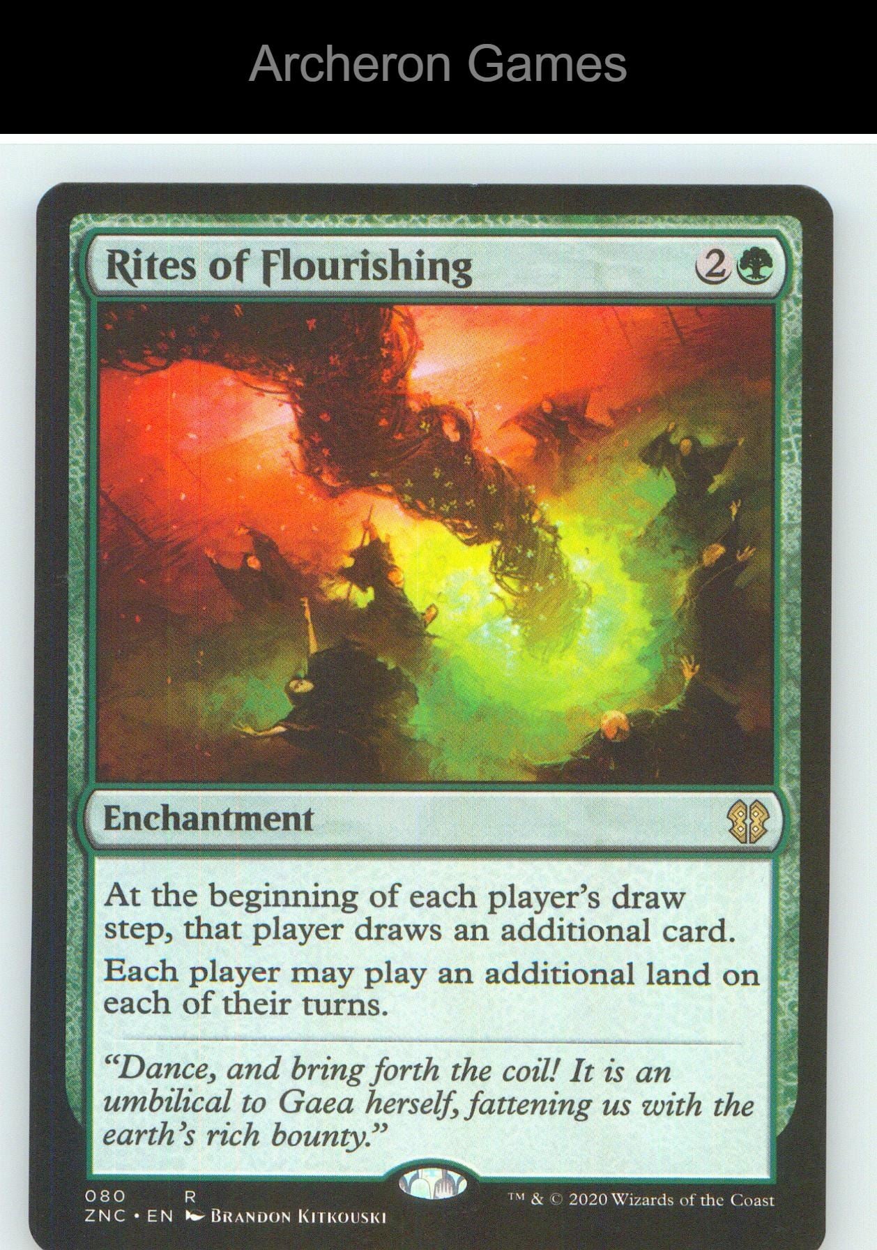 Rites of Flourishing ZNC 80 R MTG Card NM/EX+