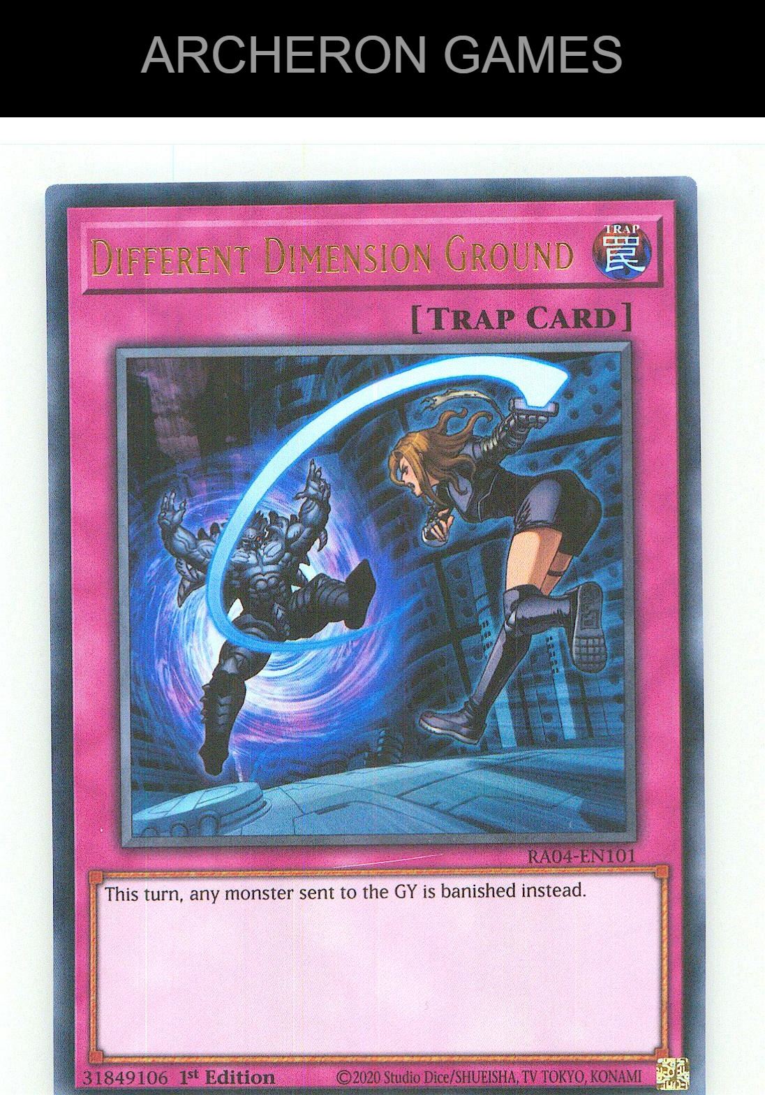 Different Dimension Ground Ultra Rare YUGIOH Card 1st Edition