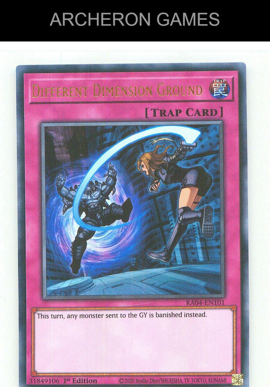 Different Dimension Ground Ultra Rare YUGIOH Card 1st Edition