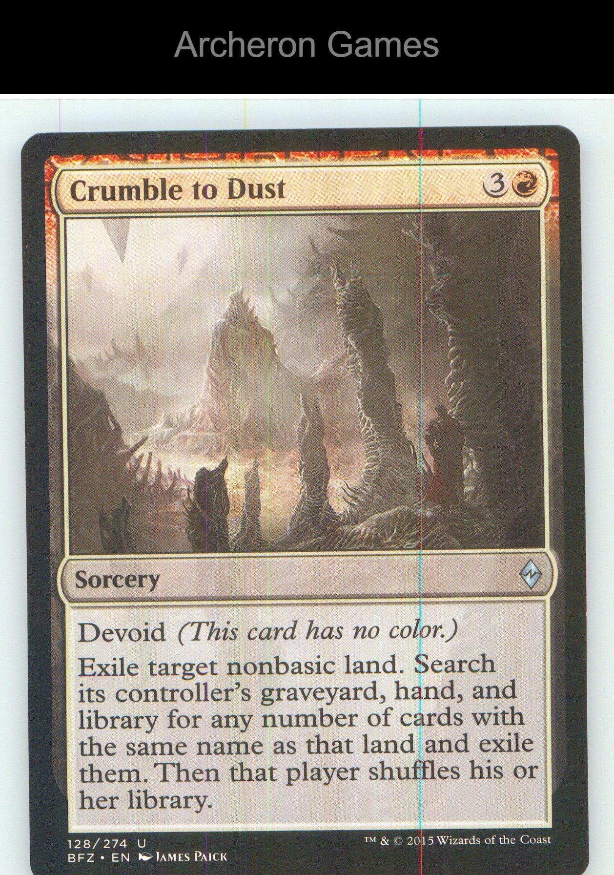 Crumble to Dust BFZ 128 UC MTG Card NM/EX+