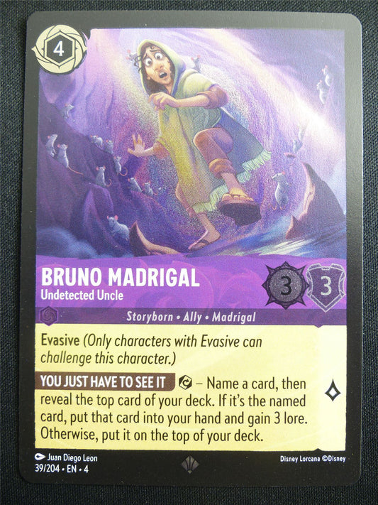 Bruno Madrigal Undetected Uncle 39/204 Foil - Lorcana Card #4FC
