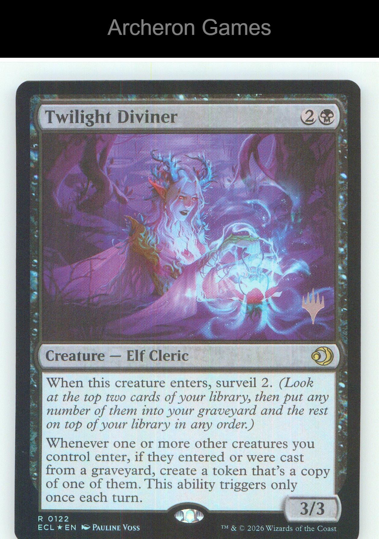 Twilight Diviner ECL 122 R MTG Card NM/EX+ Foil
