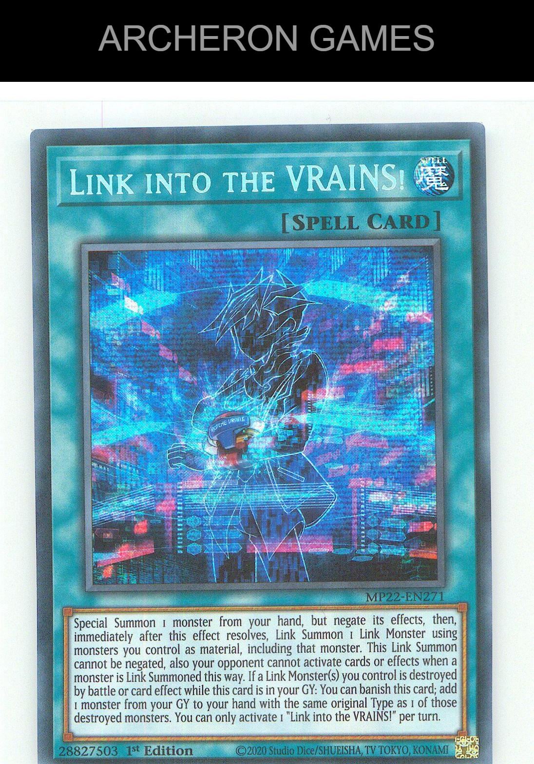 Link into the VRAINS! Prismatic Secret Rare YUGIOH Card 1st Edition