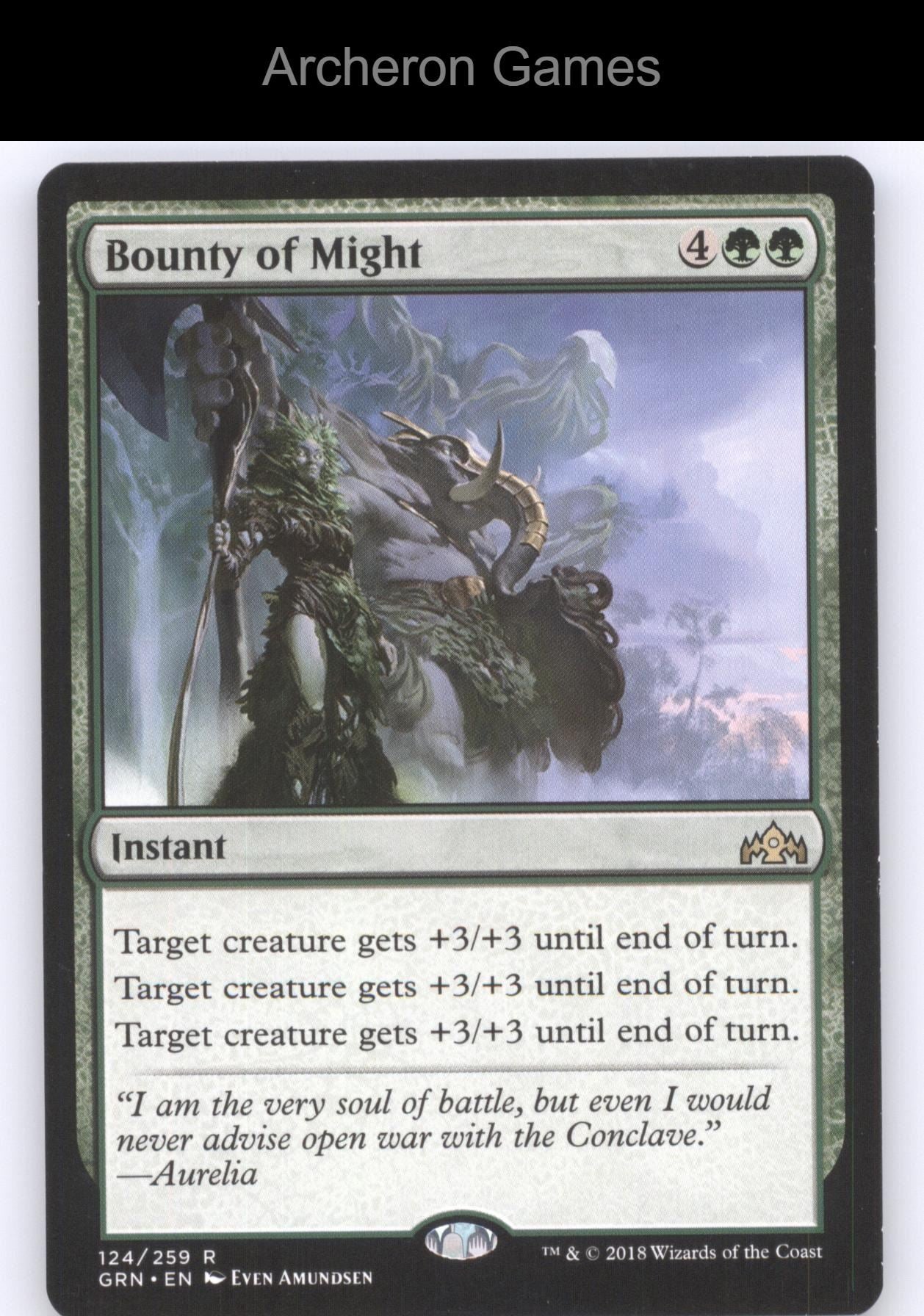 Bounty of Might 124 R MTG Card Guilds of Ravnica