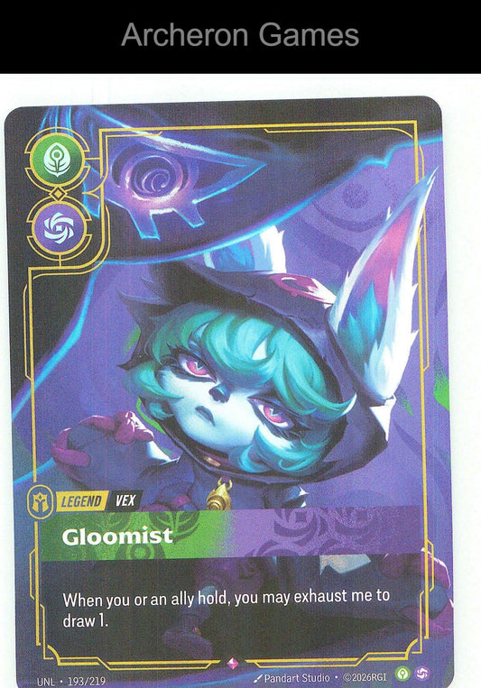 Vex - Gloomist UNL 193/219 R Unleashed Riftbound Card
