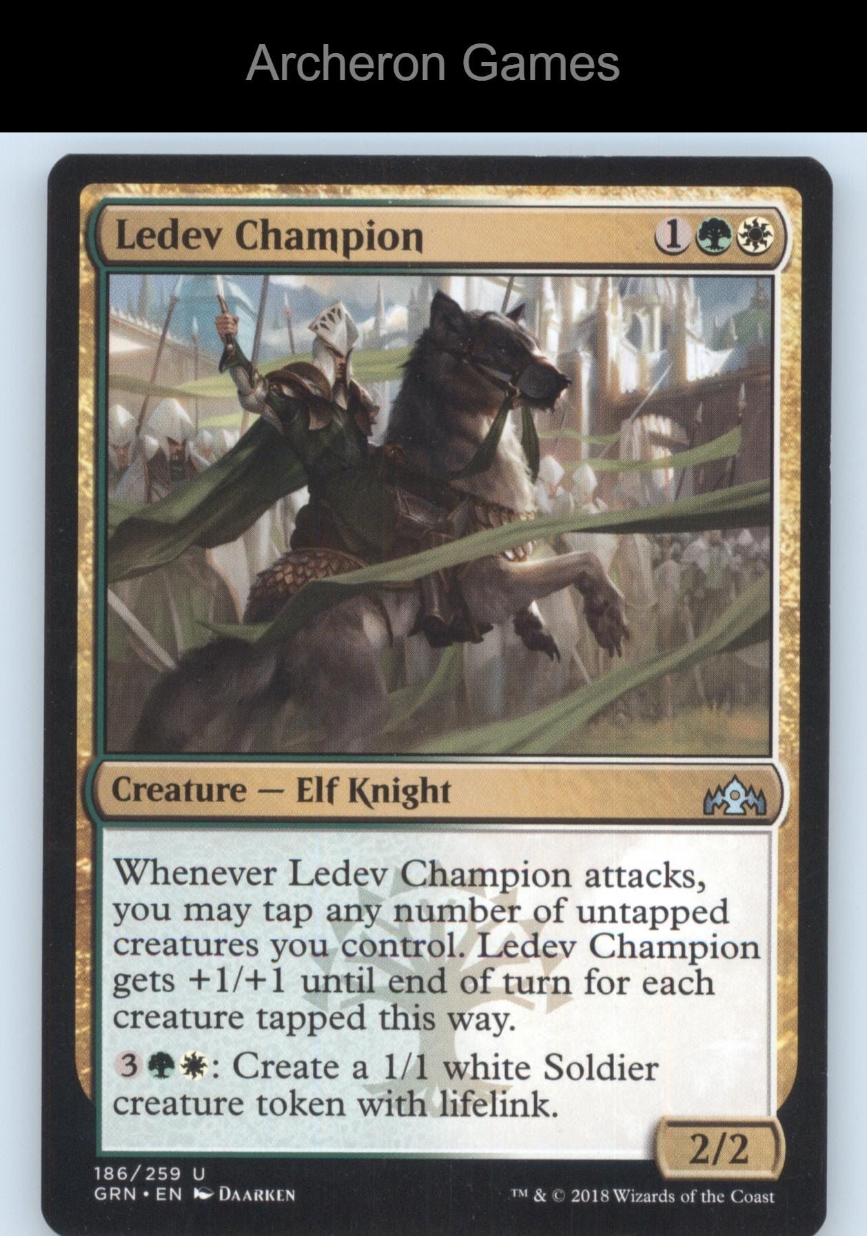 Ledev Champion 186 UC MTG Card Guilds of Ravnica