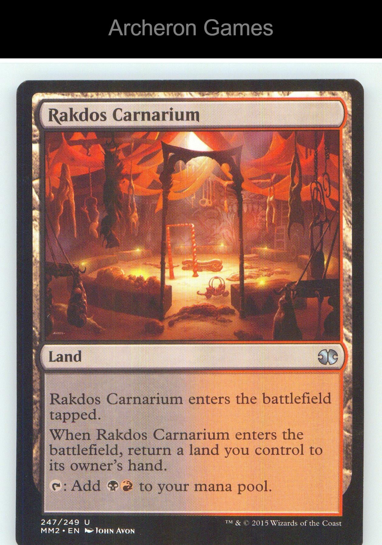 Rakdos Carnarium MM2 247 UC MTG Card NM/EX+