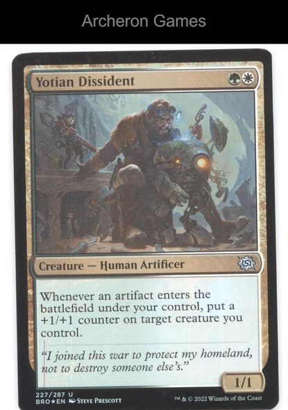 Yotian Dissident 227 UC MTG Card The Brothers' War