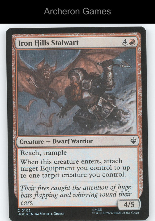 Iron Hills Stalwart HOB 102 C MTG Card The Hobbit