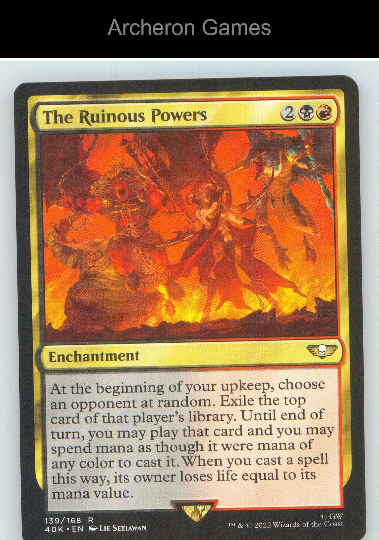 The Ruinous Powers (Surge Foil) 139 R MTG Card NM/EX+