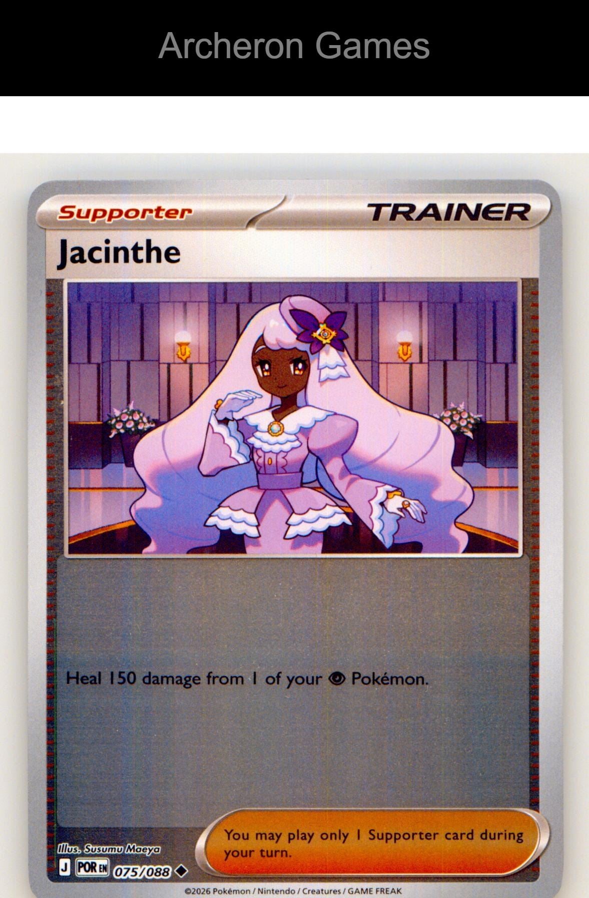 Pokemon Card Jacinthe ME03 075/088 UC Perfect Order Reverse Holo