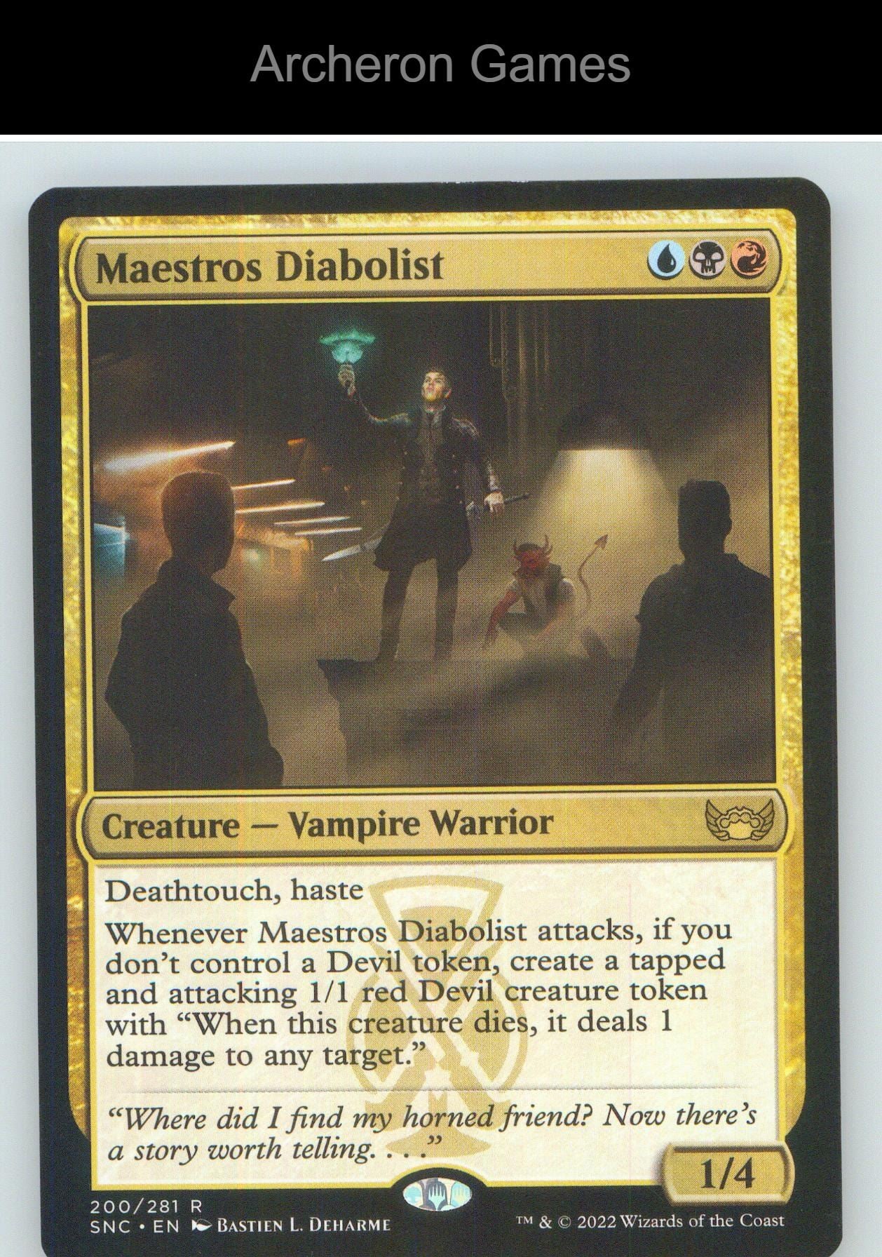 Maestros Diabolist SNC 200 R MTG Card NM/EX+