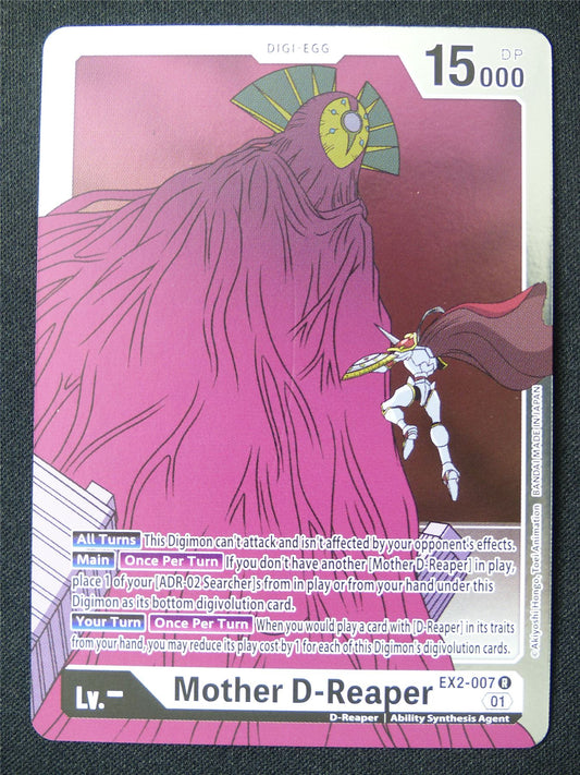 Mother D-Reaper EX2-007 R Foil - Digimon Card #189