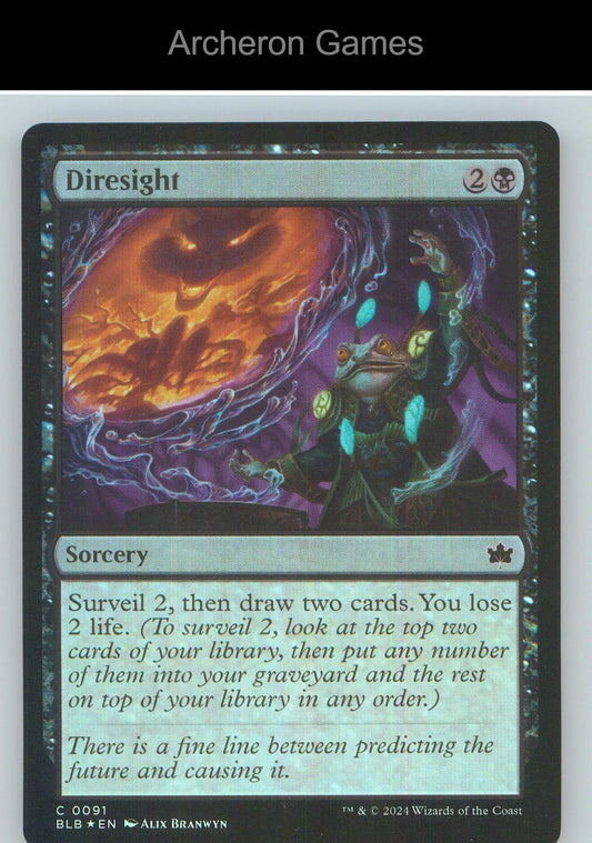 Diresight BLB 91 C MTG Card NM/EX+ Foil
