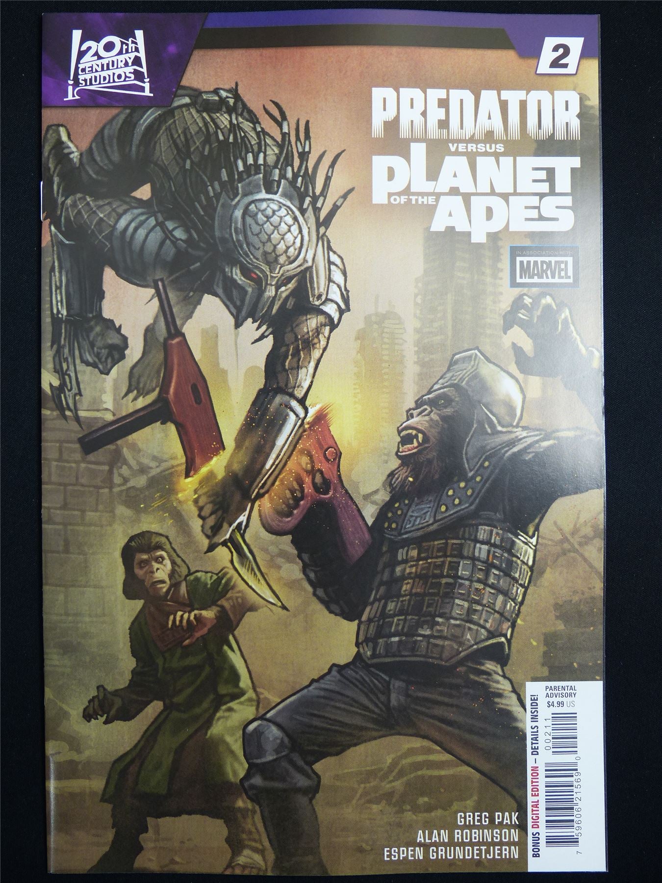 PREDATOR versus Planet of the Apes #2 Cvr A - Oct 2026 Marvel Comic #3Q2
