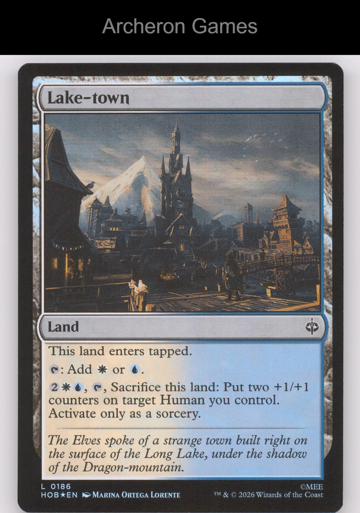 Lake-town HOB 186 Land MTG Card The Hobbit