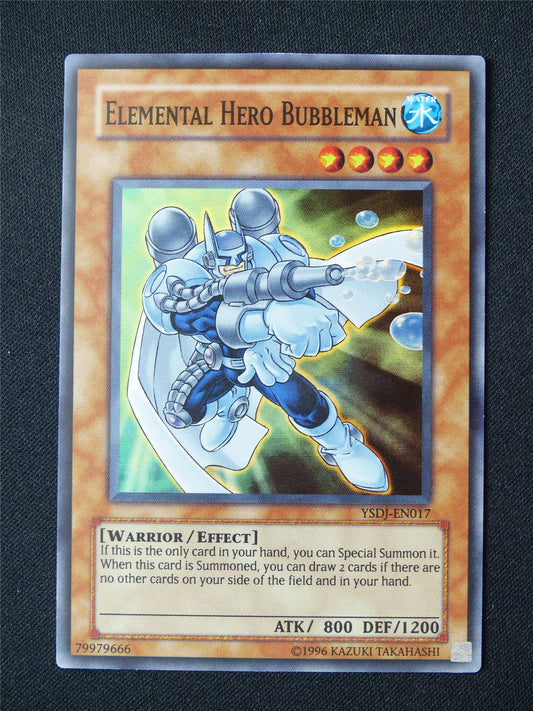 Elemental Hero Bubbleman YSDJ Super Rare - Yugioh Card #1TD