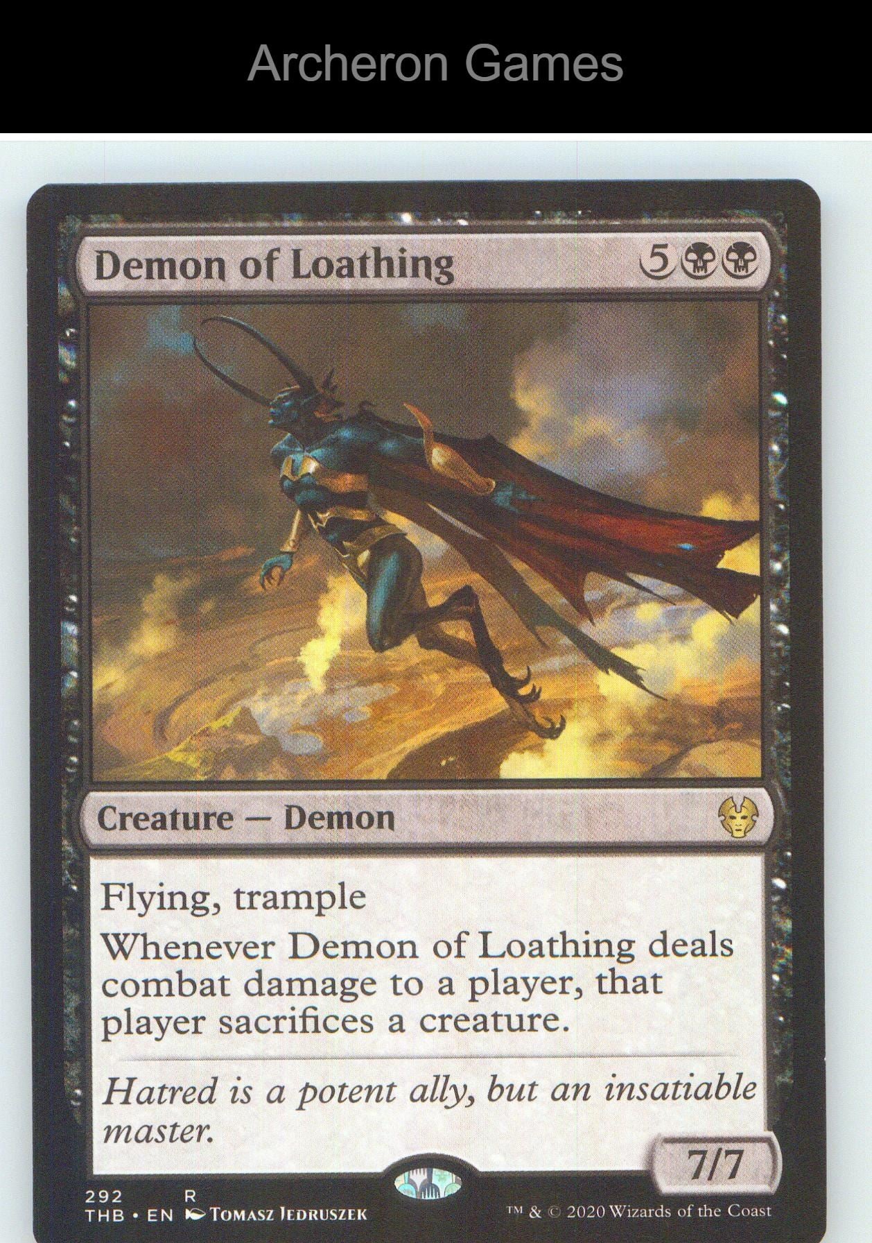 Demon of Loathing THB 292 R MTG Card NM/EX+